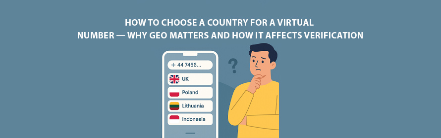 How to Choose a Country for a Virtual Number — Why GEO Matters and How It Affects Verification