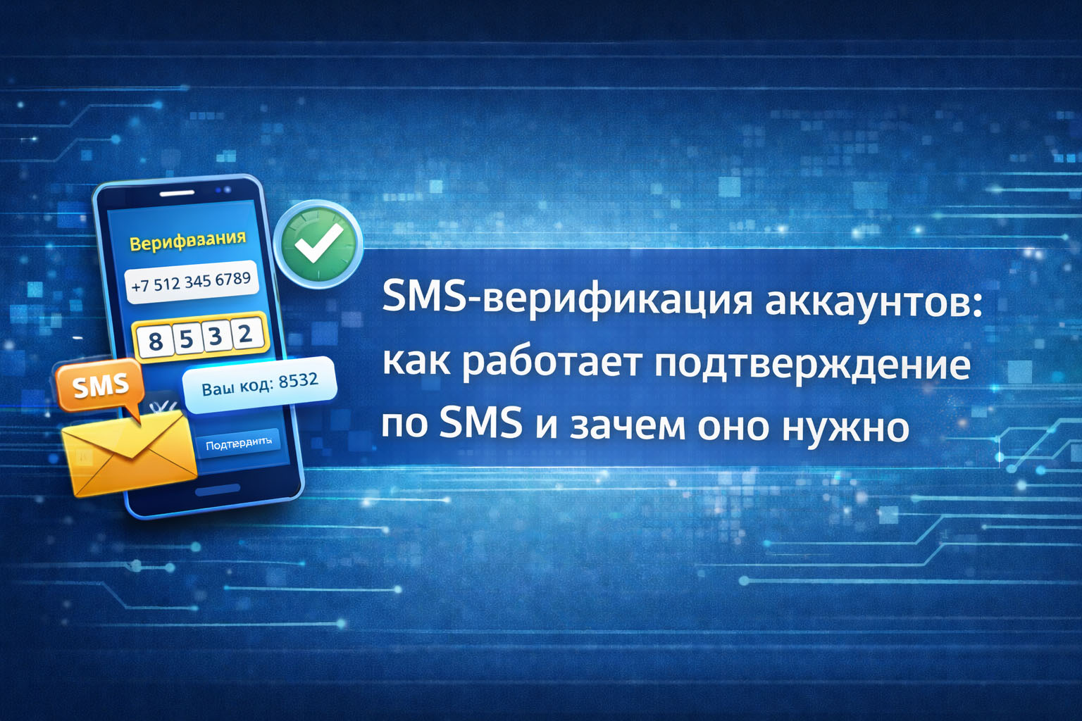 SMS-верификация аккаунтов: как работает подтверждение по SMS и зачем оно нужно