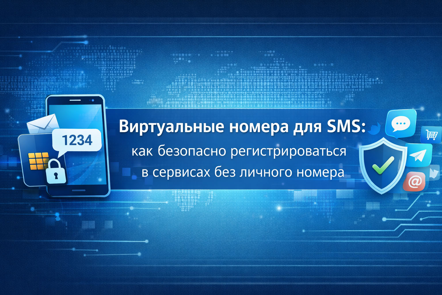 Виртуальные номера для SMS: как безопасно регистрироваться в сервисах без личного номера